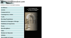 Desktop Screenshot of lostartstudent.com